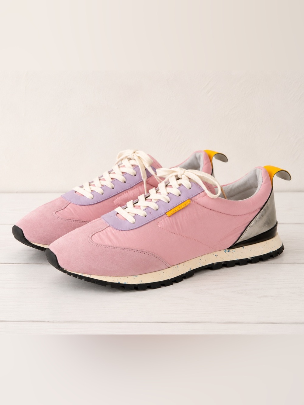 Oncept Lilac Nylon/Suede Travelist Tokyo Laceup Retro Sneakers Size 8 New In Box - Picture 10 of 10